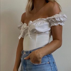 off the shoulder corset top (I.AM.GIA)